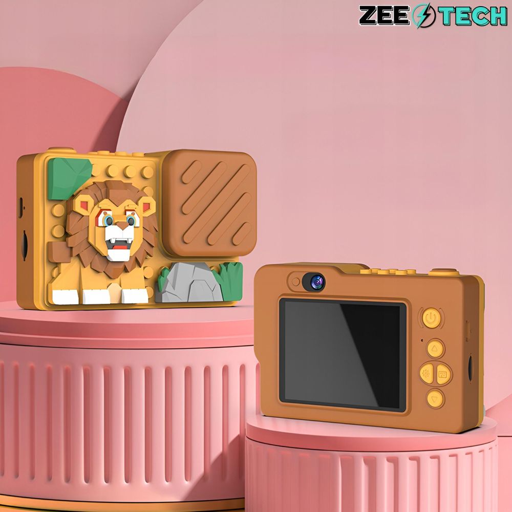 Digitale Kinderkamera 40Mp Selfie-Kamera Spiele + 32Gb Karte