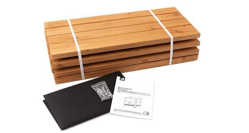 Fepro® Holz-Hochbeet 63L mit Ablage & Vlies – Blumenkasten wetterfest 80x75x36 cm, Pflanzkasten für Garten, Terrasse & Balkon