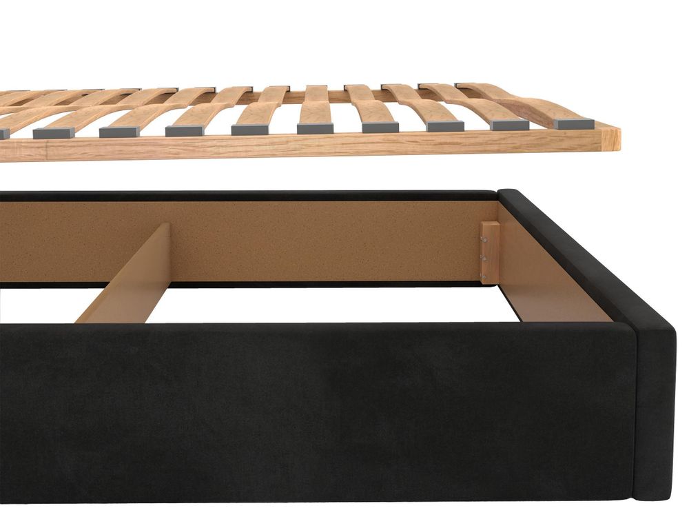 Muralo POLSTERBETT für Schlafzimmer Polsterbett mit Bettkasten Bett mit Polsterkopfteil Doppelbett 180x200 Bett mit Stauraum Mint
