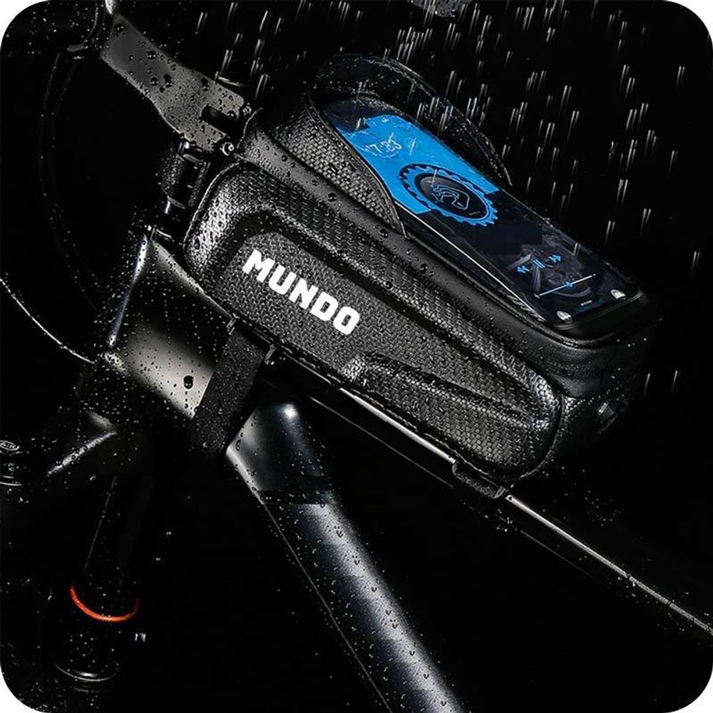 MUNDO® Torba rowerowa sakwa z uchwytem na telefon wodoodporna 1L