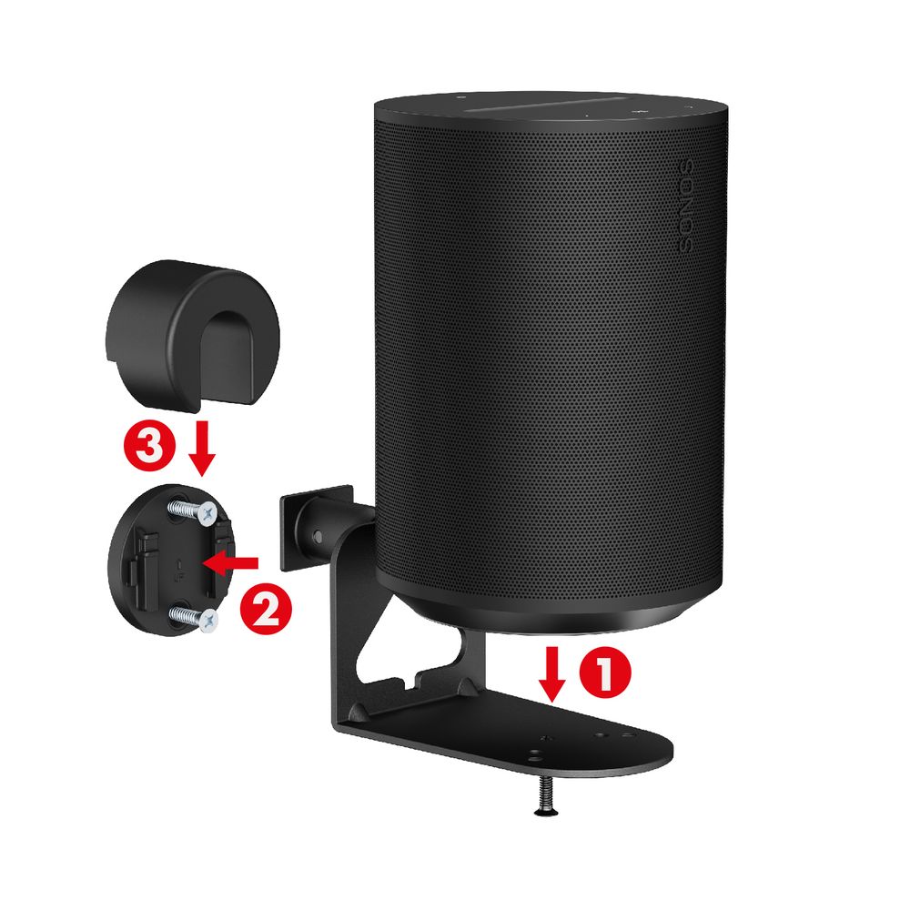 2x Wandhalterung für Sonos Maclean Lautsprecher Sonos Era 100 & 300 MC-495