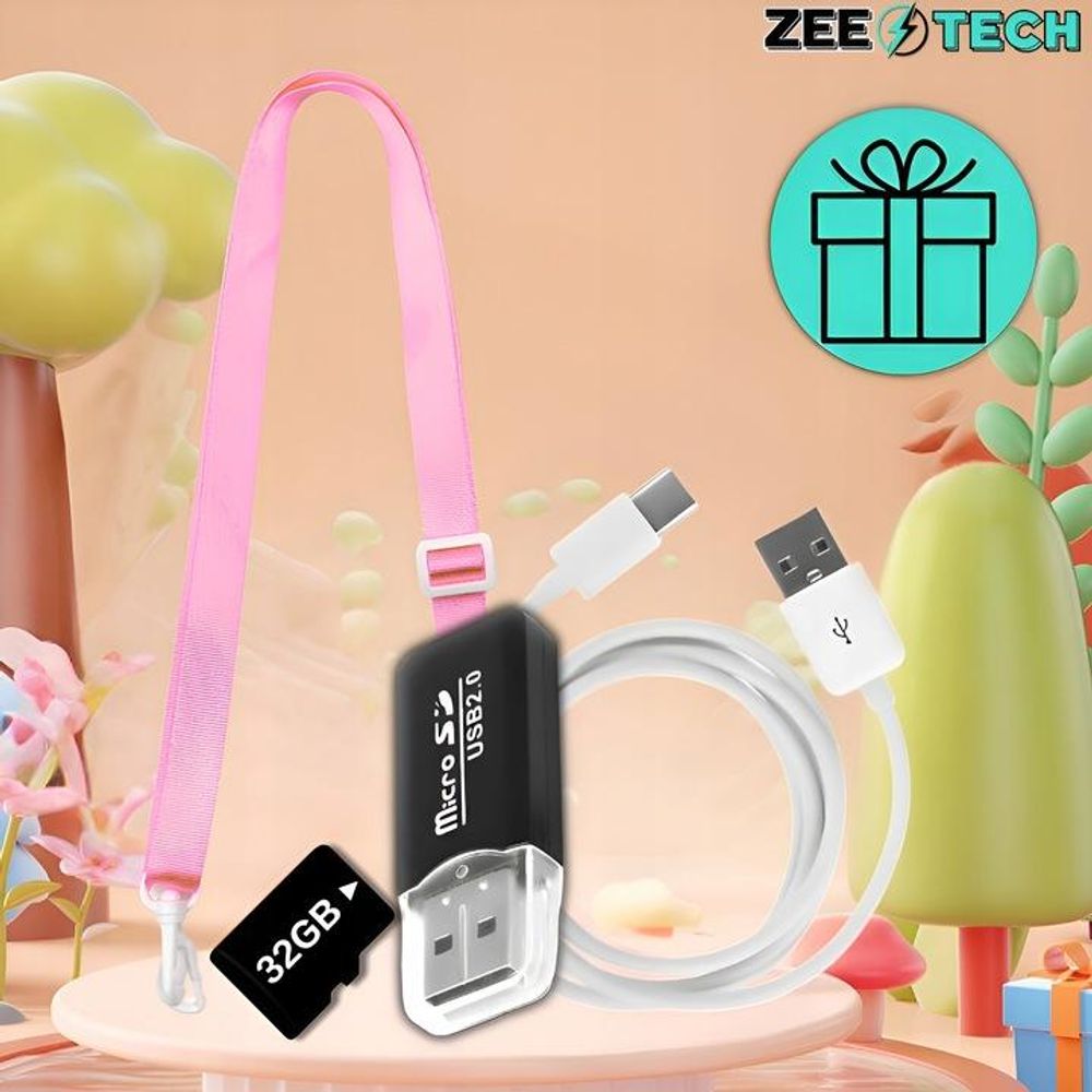 Digitale Kinderkamera 40Mp - Spielzeugkamera Mit Spielen + 32Gb Karte