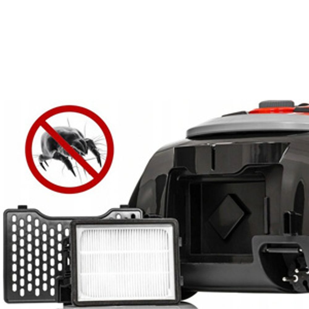 LEHMANN Staubsauger Beutellos Zyklon mit Düsensatz, Set von Aufsätzen und 2x HEPA, Max 4000W