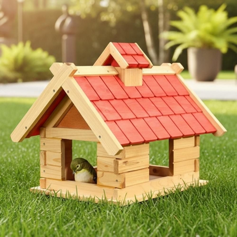Vogelhaus Vogelfutterhaus Holz Vogelvilla Vogelhäuser Futter
