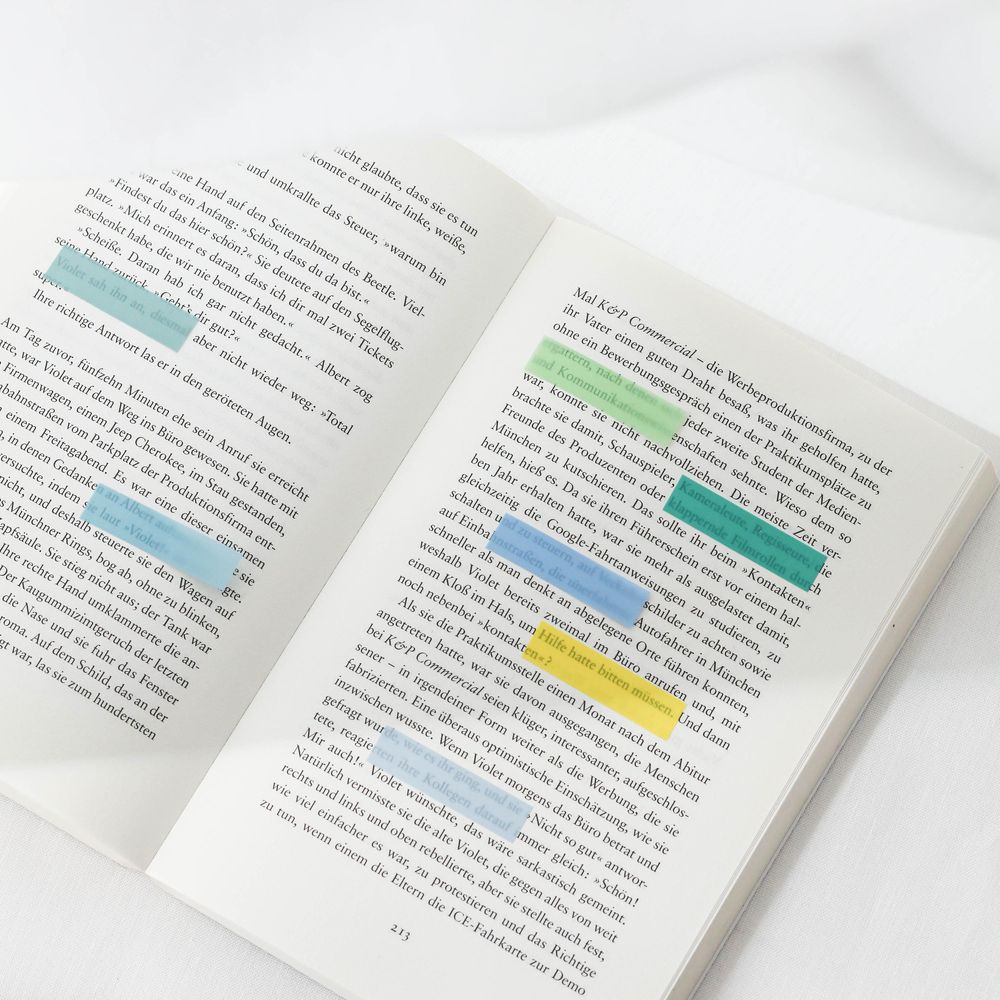 Ordinate-Enchanted Forest Haftstreifen | Transparente Haftnotizen | sticky notes | Index Tabs klebezettel | Beschreibbare Haftmarker pastell