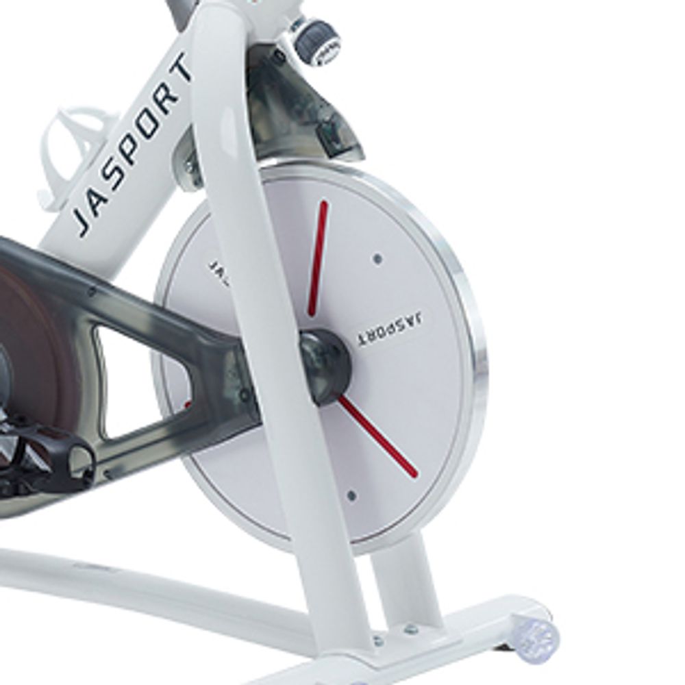 JASPORT Smart Indoor Speedbike S3, leiser Heimtrainer mit Magnetbremssystem, kompatibel mit Kinomap & Zwift, App mit Trainingskursen