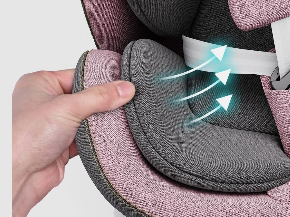 Daliya® ROTAZIONE i-Size 360° Kindersitz, ISOFIX & Top-Tether, ab Geburt 40–150 cm (Babyschale bis Kinderautositz), 5-Punkt-Gurt, mitwachsend, 0–36 kg