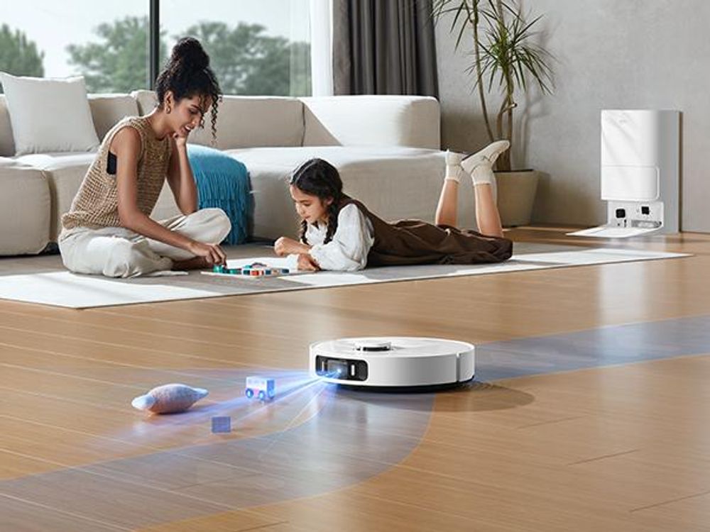 MOVA S20 Ultra Roboter-Staubsauger und Wischmopp-Kombination mit Doppelwalzenbürste, 8300 Pa, Heißwassermopp, selbstreinigend und trocknend, Weiß
