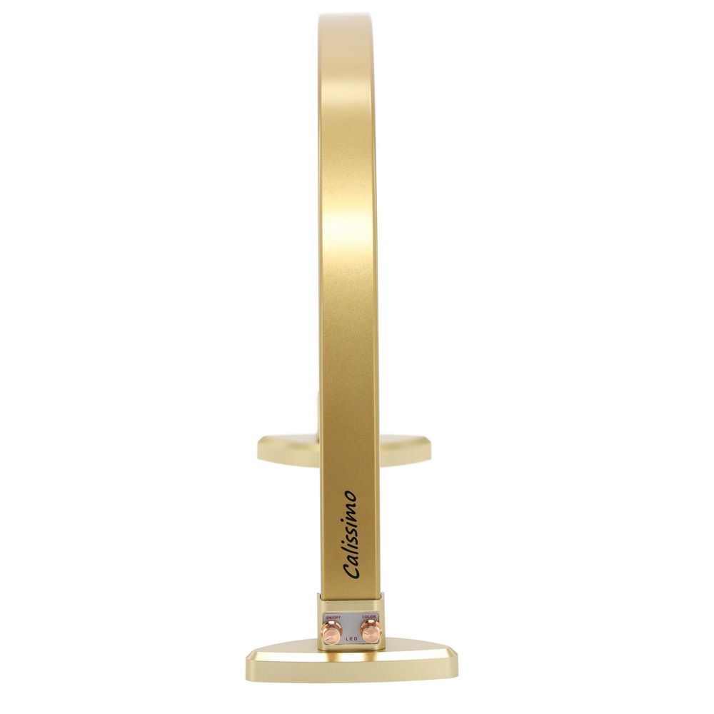 Lampe cosmétique LED ARCH Moon pour soins esthétiques, éclairage sans ombre, de table dorée