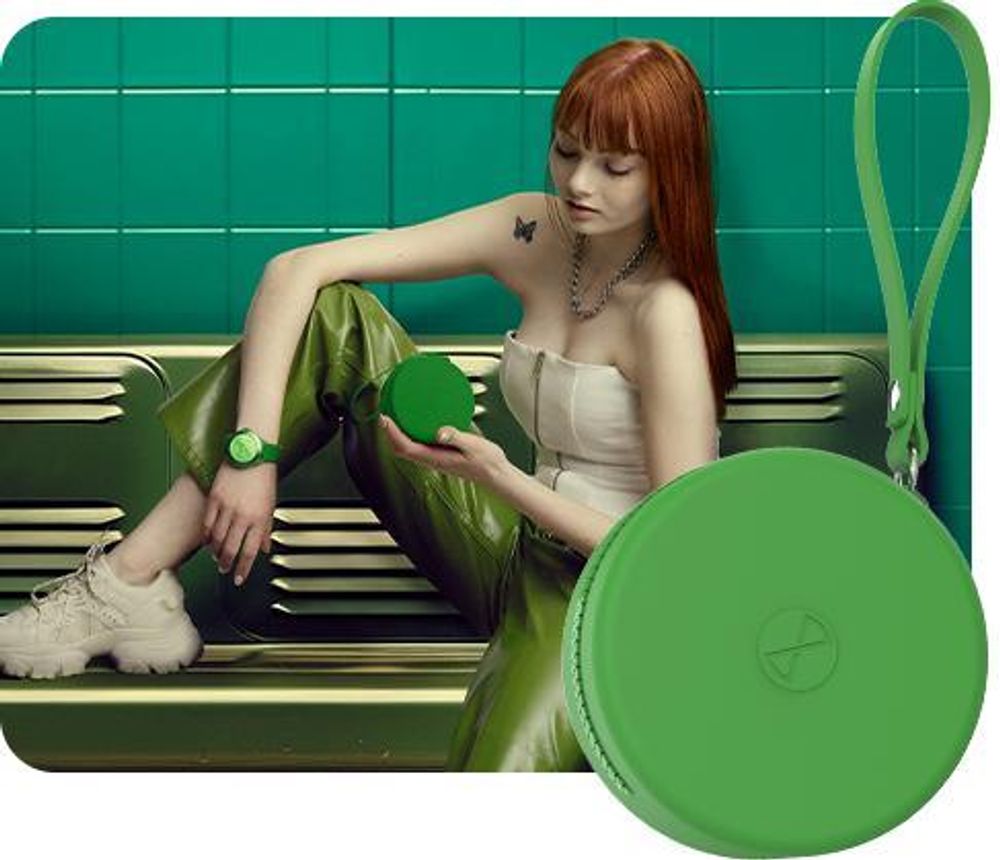 Forever Colorum CW-300 Smartwatch Tracker impermeabile IP68 Multi-Sport Funzione, Bluetooth, Notifiche da App, Controllo Musica per Android iOS Verde