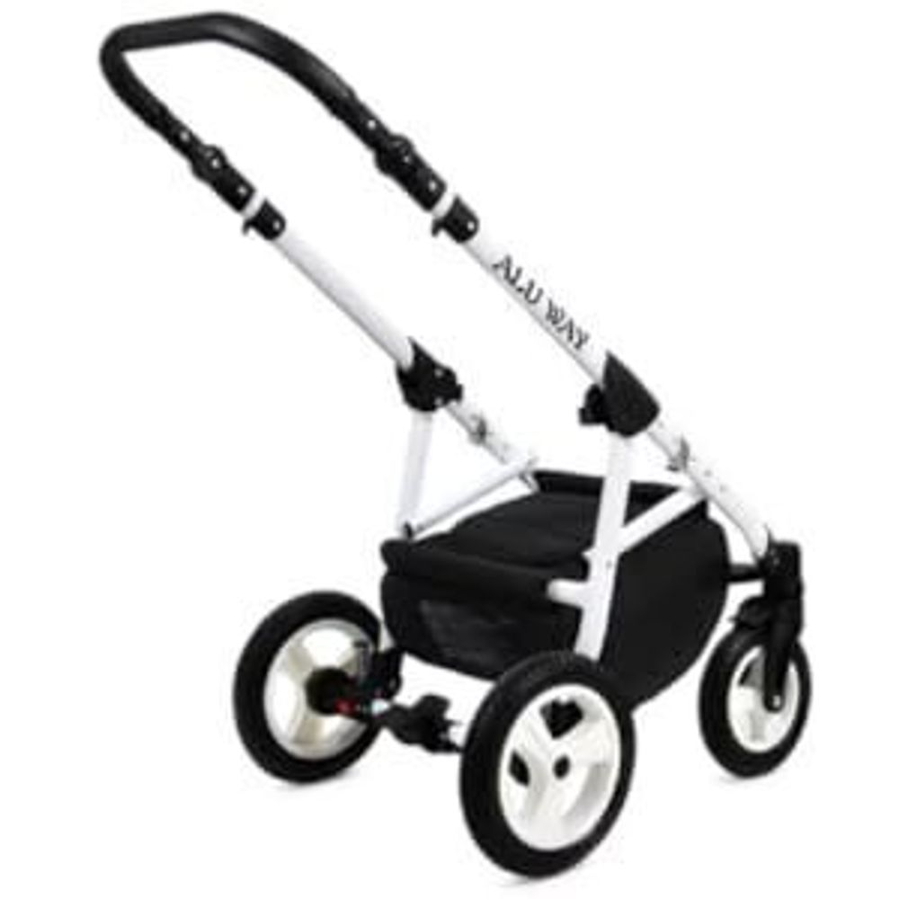 BabyLux® Alu Way | 3in1 Kinderwagen Set | Light Pink | Kombikinderwagen | Kinderwagenset | Buggy
