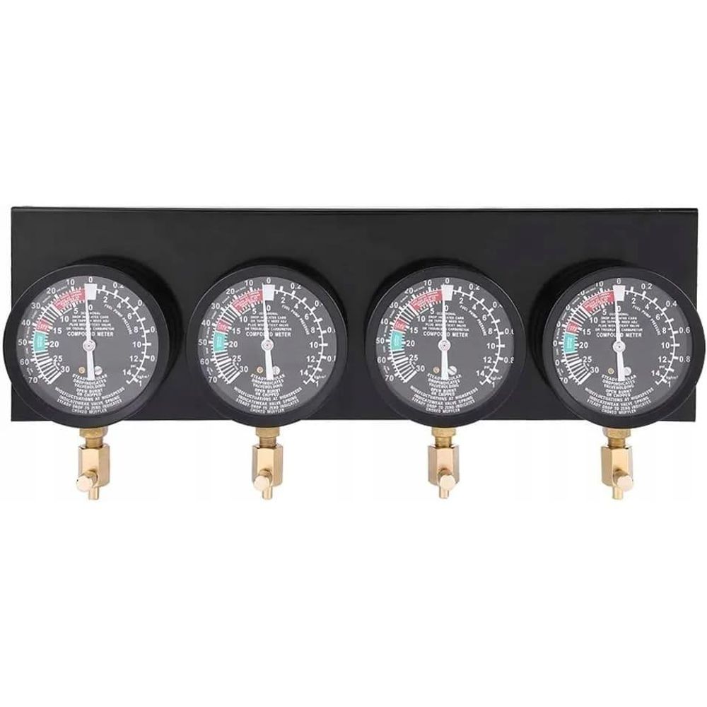 LUXTOM | Synchrontester, 25tlg, Vakuumtester, Unterdruck Tester, Benzinpumpe mit Schlauch, Synchrontestgerät einstellen