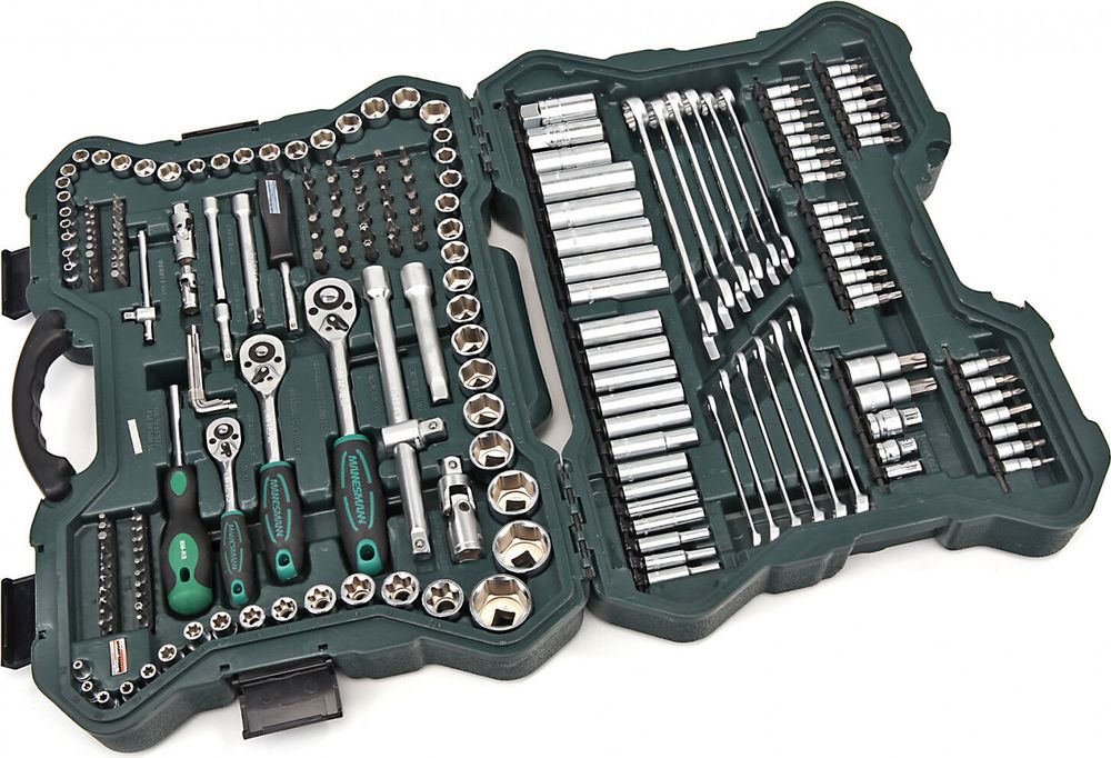 BRÜDER MANNESMANN Steckschlüsselsatz, 215-teilig, M98430
