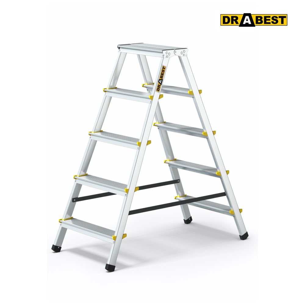 Drabest, 5 stupňů, žebřík, žebříky, hliníkový žebřík