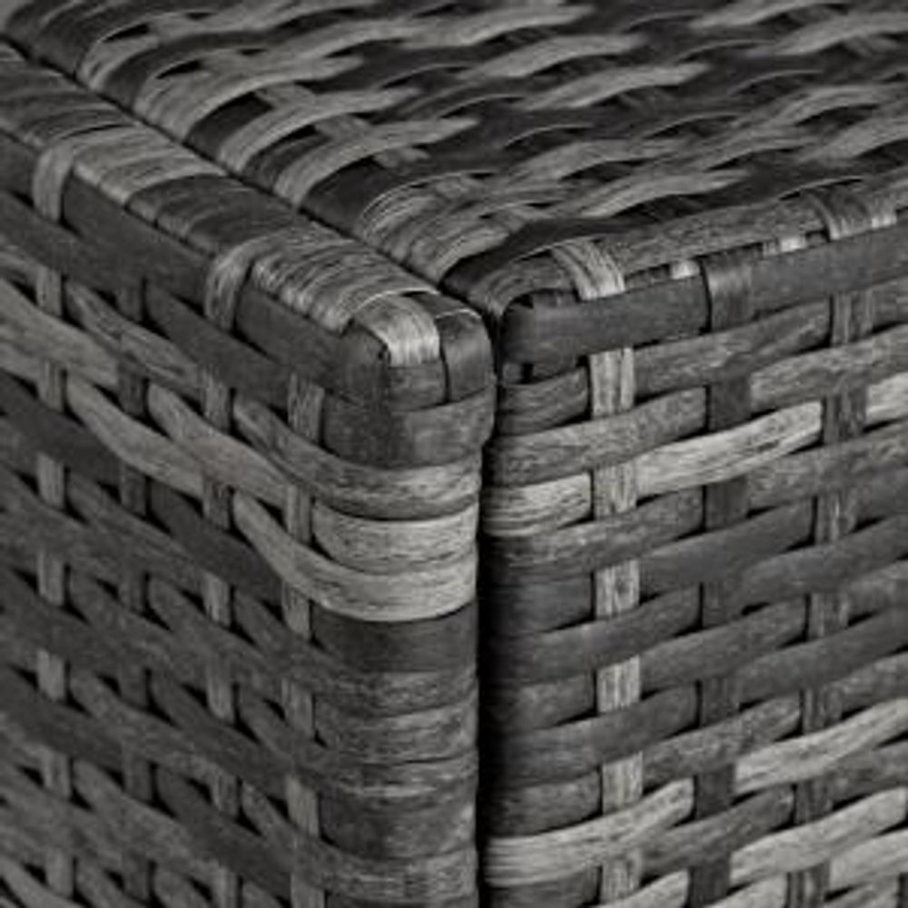 tectake® Rattan Sonnenliege 200 x 70 x 33 cm