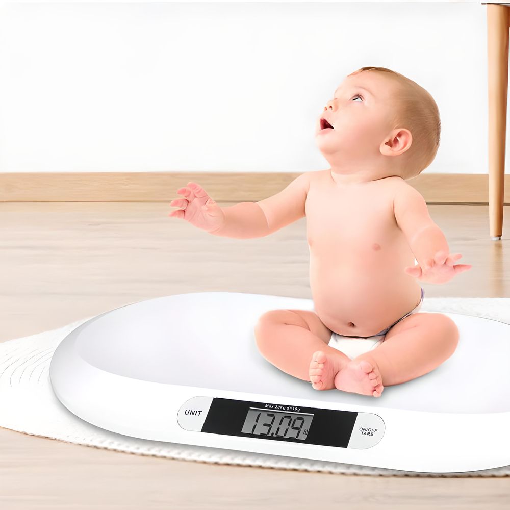 Babywaage Digital Kinderwaage bis 20kg Stillwaage Säuglingswaage Neugeborene Digitalwaage Baby Flach Waage Tierwaage LCD Display Stubenwagen Retoo