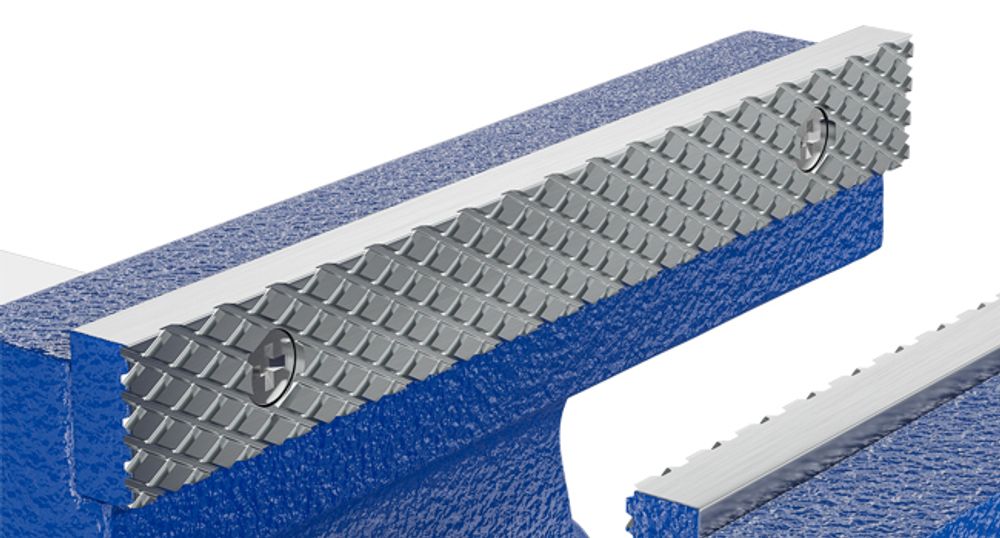 Wiltec Schraubstock Heavy Duty 125 mm Klemmbacke, Spannwerkzeug mit Amboss für schwere Beanspruchung für Werkbank