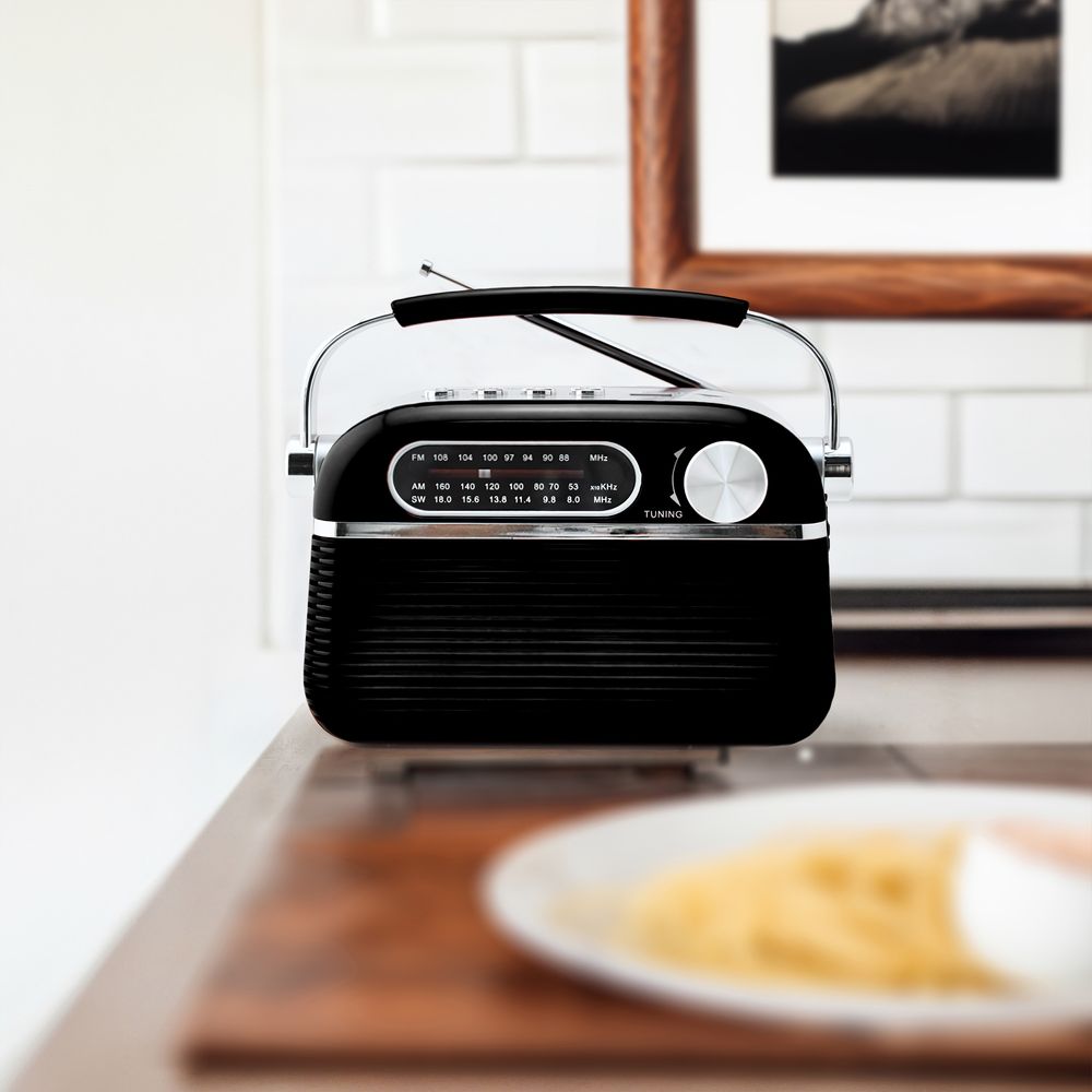 Retro Radio Lautsprecher Vintage Radio 1200 mAh Tragbares FM AM SW Küchenradio Retrofür Büro Zuhause Kofferradio Retoo