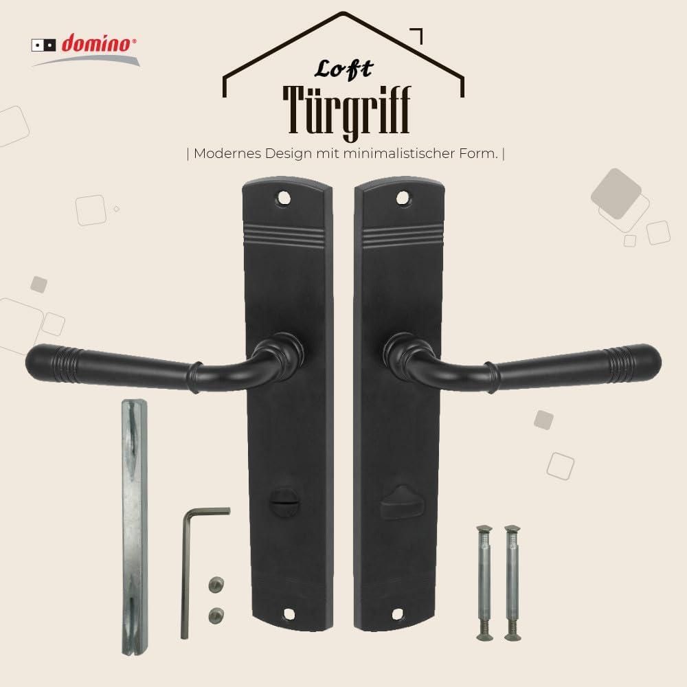 DOMINO Türgriff LOFT BLACK WC-Bad 78