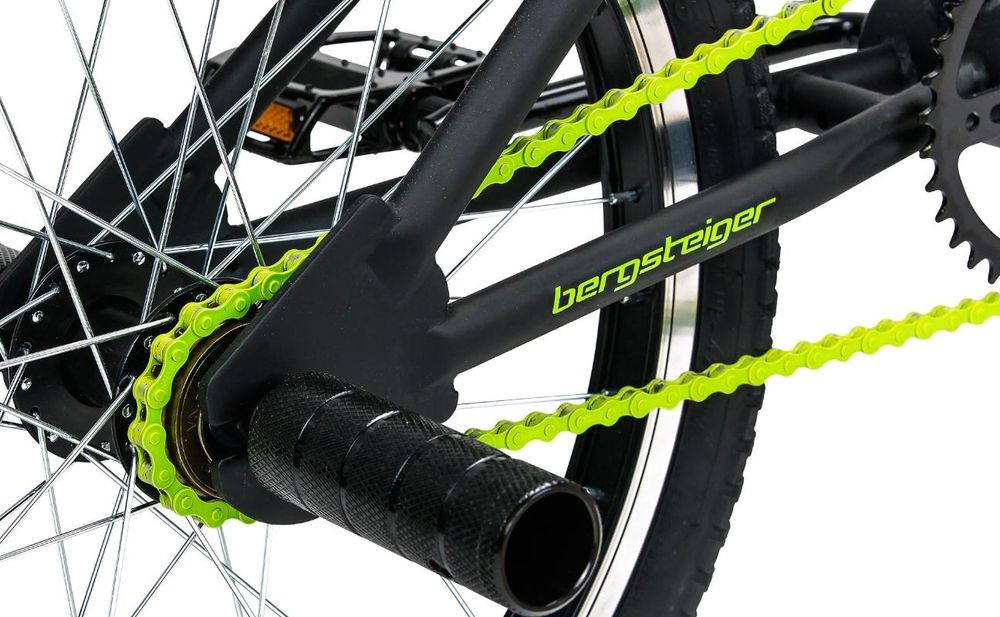 Bergsteiger Ohio 20 Zoll BMX, 360° Rotor-System, Freestyle, 4 Stahl Pegs, Kettenschutz, Freilauf
