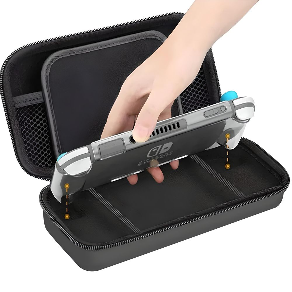 Tasche Kompatibel mit Nintendo Switch/Nintendo Switch OLED Zubehör Tragetasche mit Mehr Platz Hülle Case Schutzhülle Spielkonsolen-Taschen Retoo