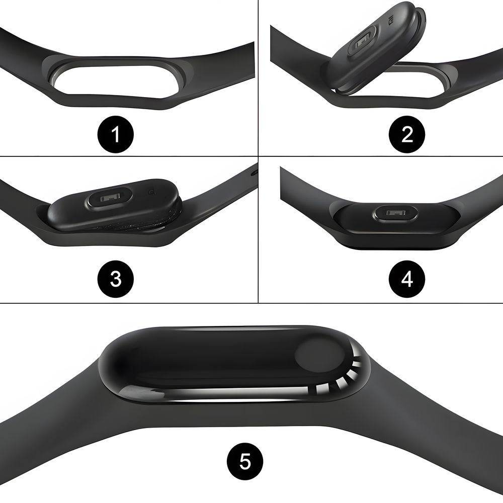 5x Erzatz Armband Ührenband Ührenarmband Band für Xiaomi Mi Band 5, 6, 7 Retoo