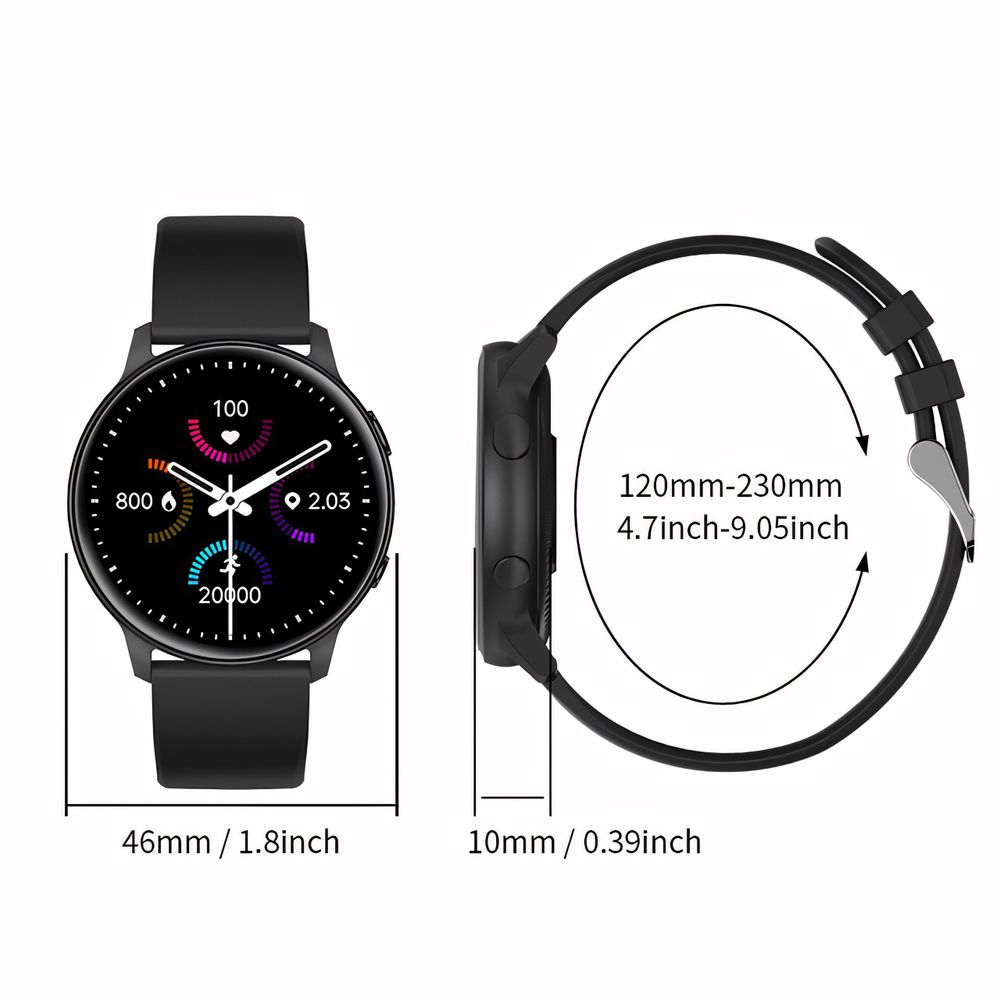 Smartwatch Bluetooth Touchscreen Armbanduhr Blutdruckmessung Smartband Wasserdicht Fitness Armband Pulsmesser Uhr Android IOS Damen Herren Retoo
