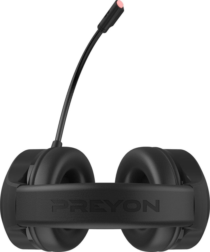 PREYON Hurricane Fly Gaming Headset Wireless Kabellos Kopfhörer mit Mikrofon 7.1 Surround Sound PC PS5 Headset USB 3,5mm Klinke RGB Beleuchtung 12 h
