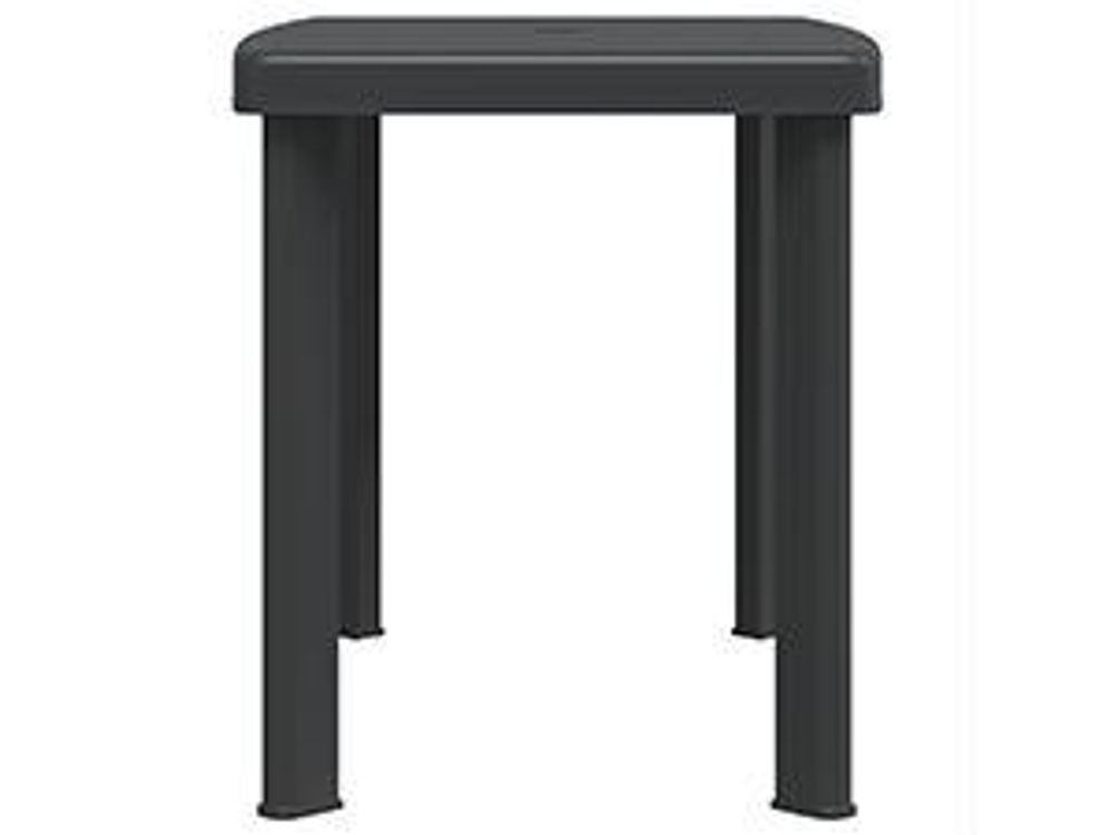 vidaXL Table de jardin anthracite 101x68x72 cm plastique