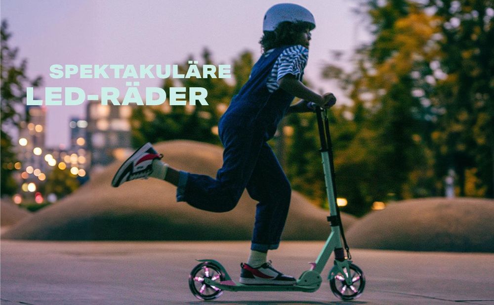 Klappbarer Scooter für Kinder, LED-Räder, verstellbar Movino City Light