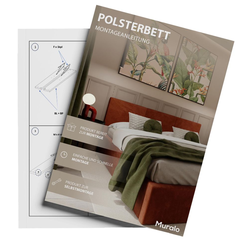 Muralo POLSTERBETT für Schlafzimmer Stoffbett Bett mit Container Bett mit Bettkasten und Gasdruckfeder Doppelbett 140x200 Bett mit Stauraum Grau
