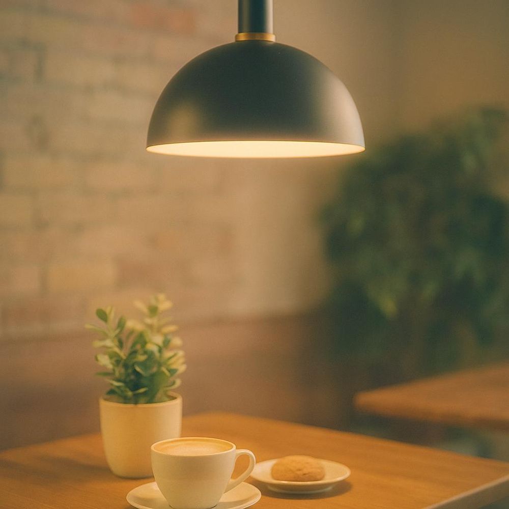 MasterLED Pendelleuchte Koko Ø30cm Kupfer-Schwarz E27 – Retro Hängelampe für Esstisch & Küche