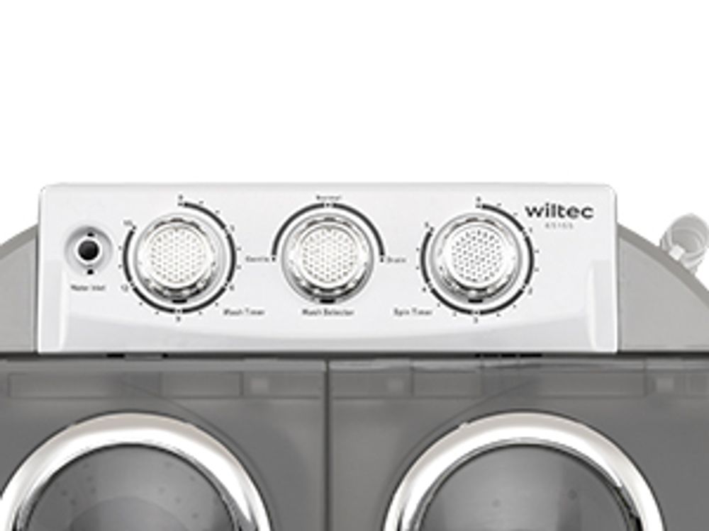 Wiltec Camping Waschmaschine 230 W 60 x 36 x 60 cm, Mini Waschmaschine für bis zu 3,0 kg Wäsche, Reisewaschmaschine mit 2,0 kg Schleuderkapazität