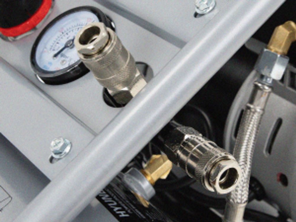 HYUNDAI Silent Kompressor SAC75008IC (9 bar, 8L, tragbar, ÖLFREI, 49 dB, 750 W / 1 PS)