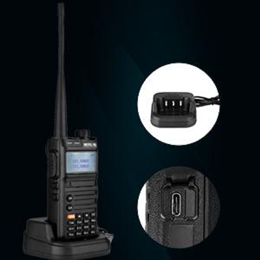 Retevis RA685 Amateurfunkgerät, Dual Band Dual-Display Dual-Standby, 1800 mAh Akku, 128 Kanäle, Automatische Energieeinsparung, Ham Radio für Anfänger