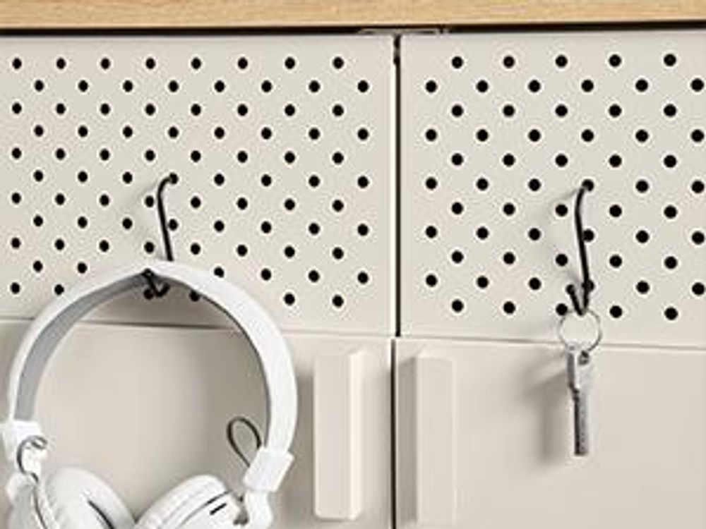 SONGMICS Sideboard Küchenschrank, verstellbarer Einlegeboden, 80x40x76 cm, Sandbeige-Naturbeige