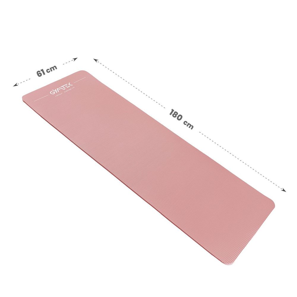 Rosa Fitnessmatte 180x61 cm von Gymtek