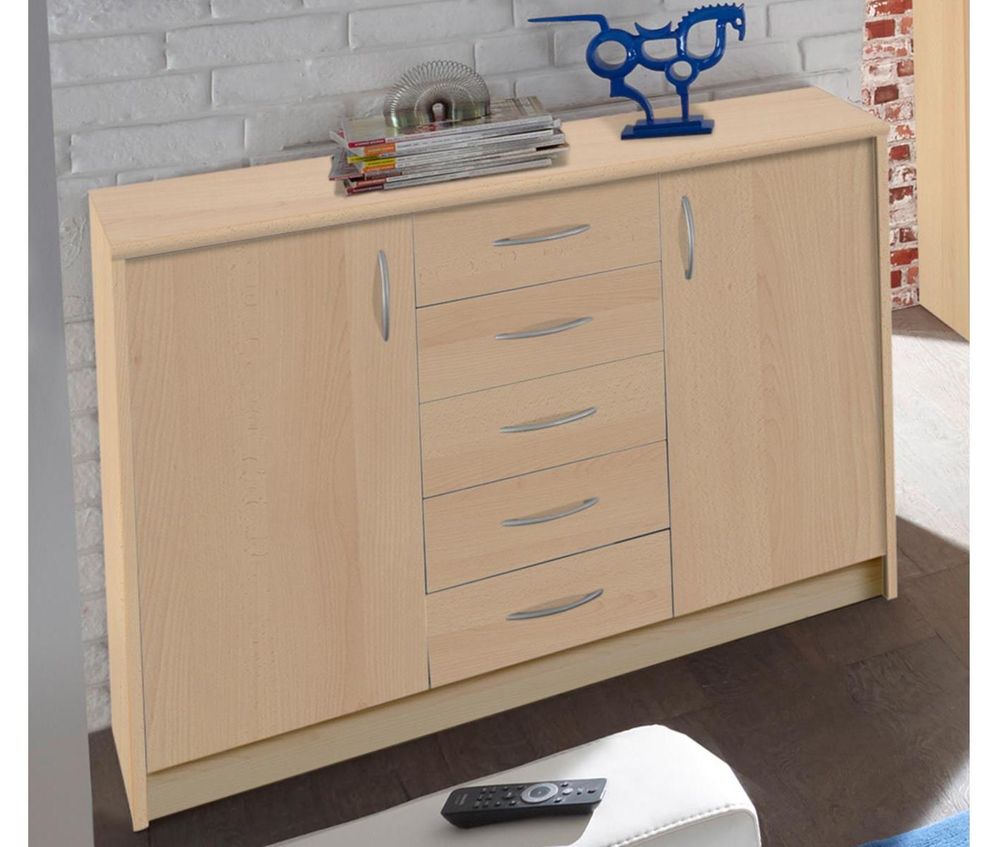 Olli VII – Kommode mit 2 Türen und 5 Schubkästen