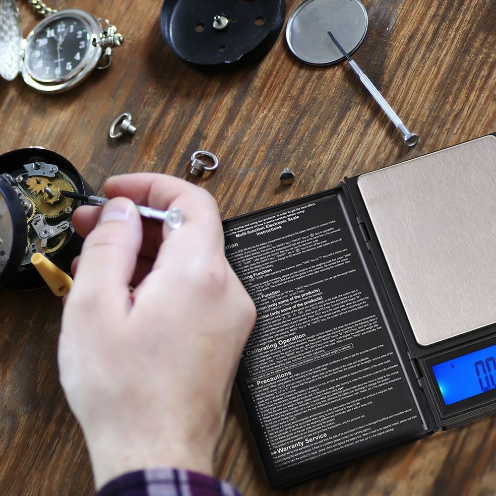 Digitale Feinwaage Präzisionswaage Taschenwaage 200g/0,01g Goldwaage Küchenwaage Münzwaage Lebensmittelwaage Tara LCD Retoo