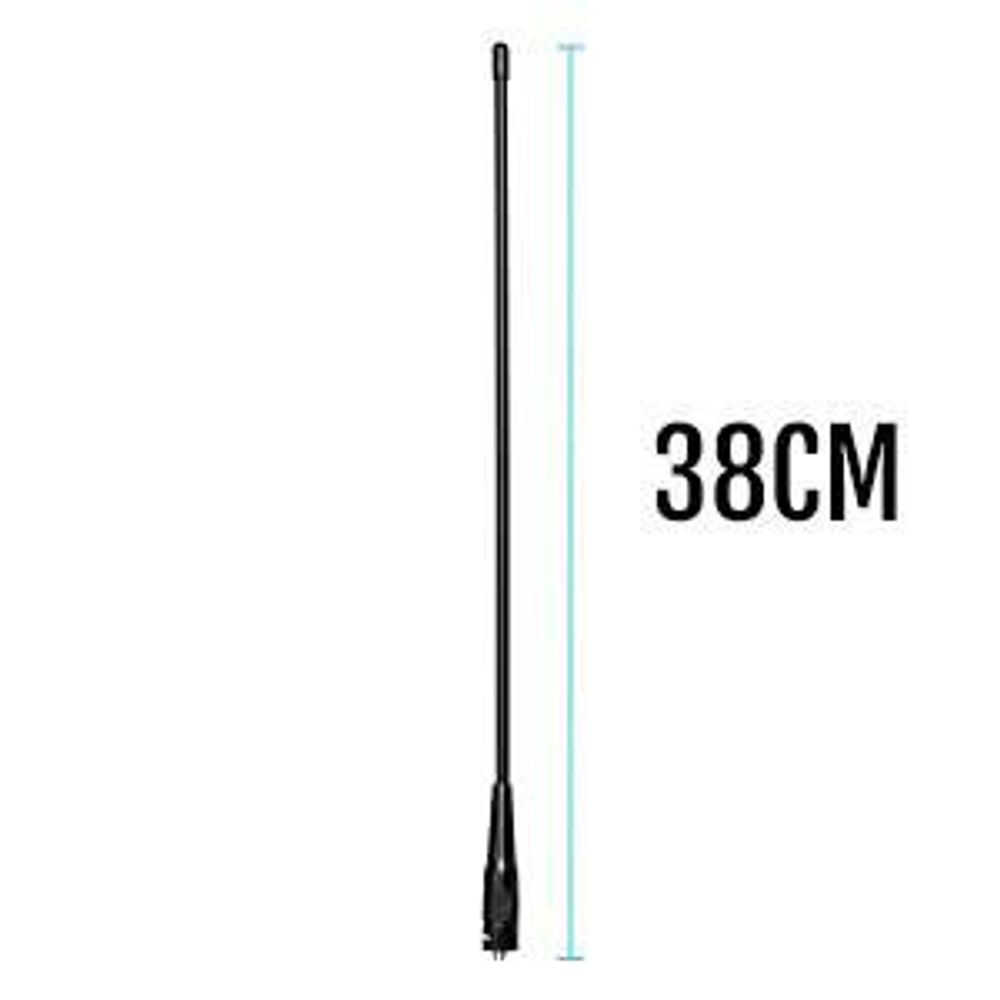 Retevis RHD771 Walkie Talkie Antenne SMAF Elite-Antenne 15,4-Zoll-Dualband UHF/VHF Kompatibel mit Funkgerät Retevis RT7 RT5 RT5R Baofeng BF-888S UV-5R UV-5RA UV-5RB UV-5RC Radio Antenne (2er)