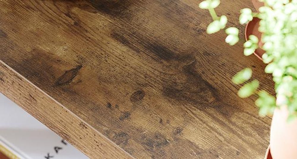 VASAGLE Schweberegal, Wandboard, 80 x 20 x 3,8 cm braun