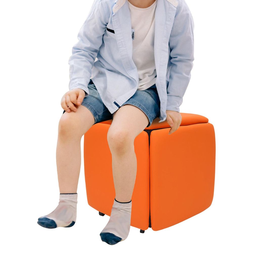 Multifunktionaler Sofahocker, 5-in-1-Sofahocker, Stapelbarer Kombinationshocker, Kunststoffhocker, Sofa-Hocker
