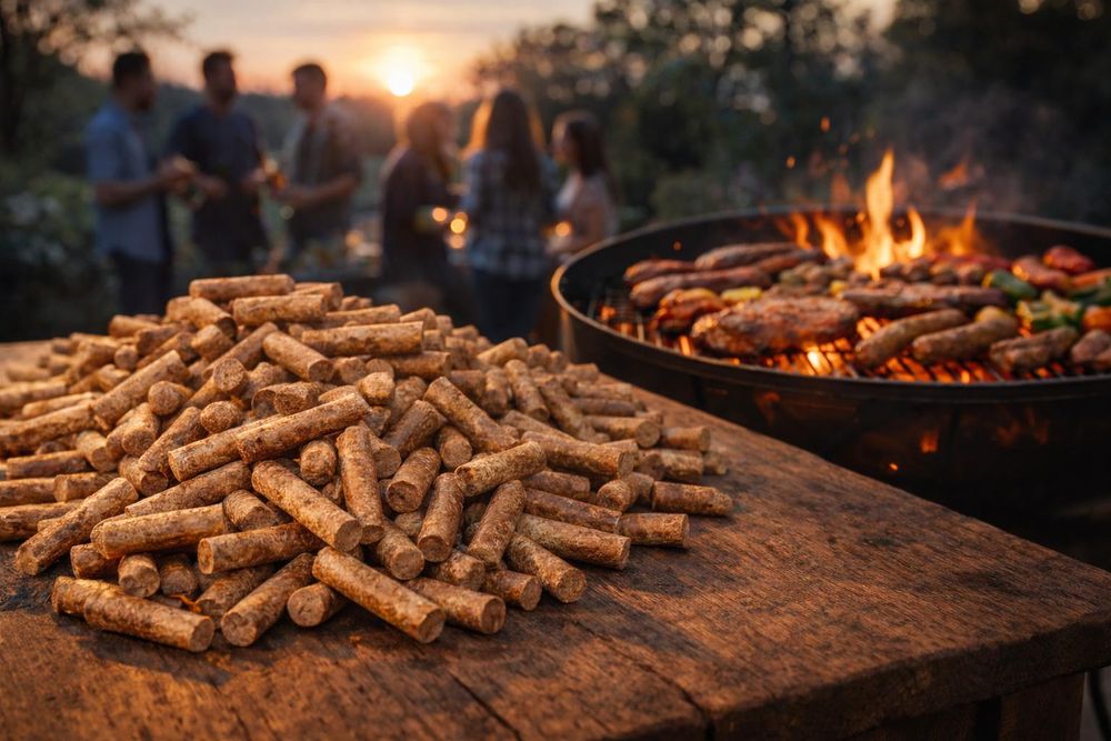 PINI Hartholz Pellets №1 BBQ Klassik 15 Kg Grillpellets zum Grillen Räuchern Smoken