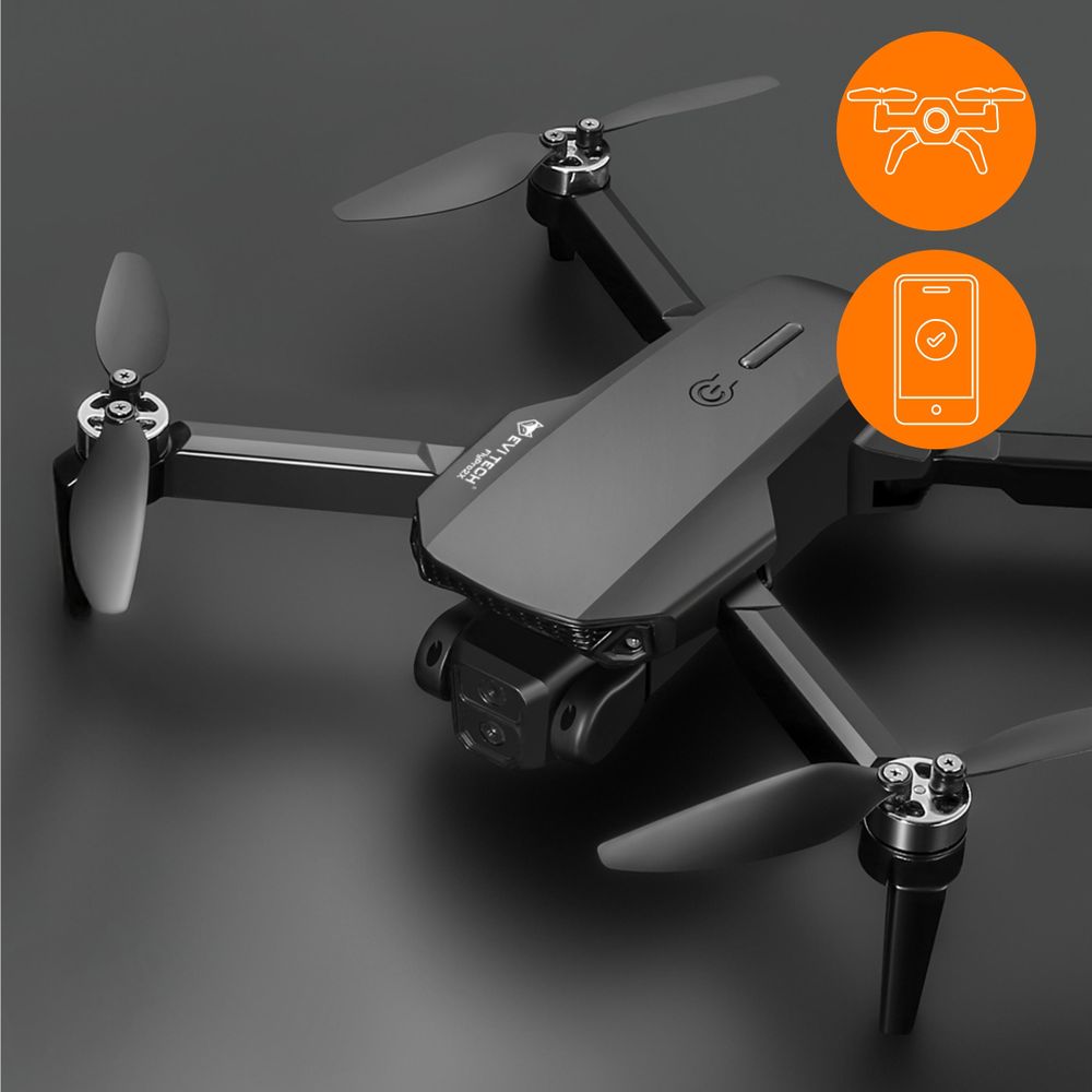 Drohne mit 2 Kameras & Brushless Motor, FlyPro2X Spielzeug Quadcopter für Anfänger, 30 Min Flugzeit (3 Akkus), FPV WiFi & Koffer, EVI TECH Service PL