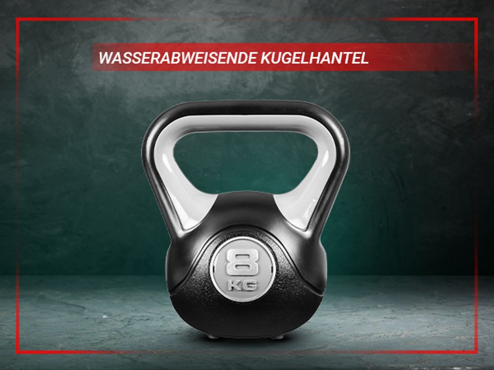 Miweba Sports Kettlebell KB200 | Kugelhantel - Ergonomischer Griff Anti-Rutsch - Hartgummifüße - Ganzkörper - Workout - Kugelgewicht - Hantel (4,0 kg)