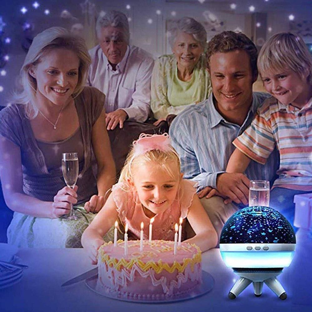 Sternenhimmel Projektor LED Sternenlicht für Kinder Baby mit 360° Rotierend Nachtlicht Lampe 7 Farben Licht Geschenke Weihnachten Kinderzimmer Retoo
