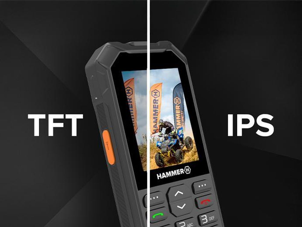 HAMMER 6 LTE Outdoor Tastenhandy Dual SIM Schwarz 48 MB / 128 MB
