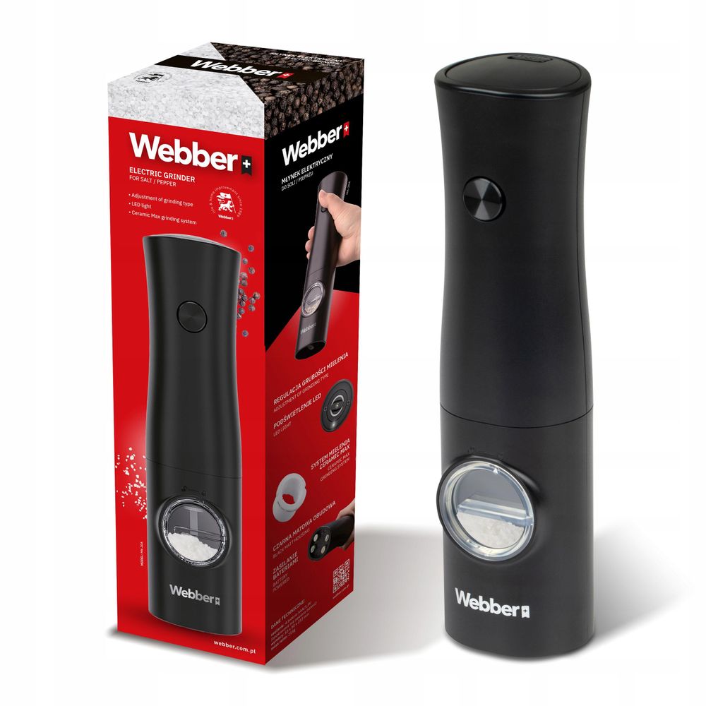 Einstellbarer Mahlgrad der Webber Gewürzmühle