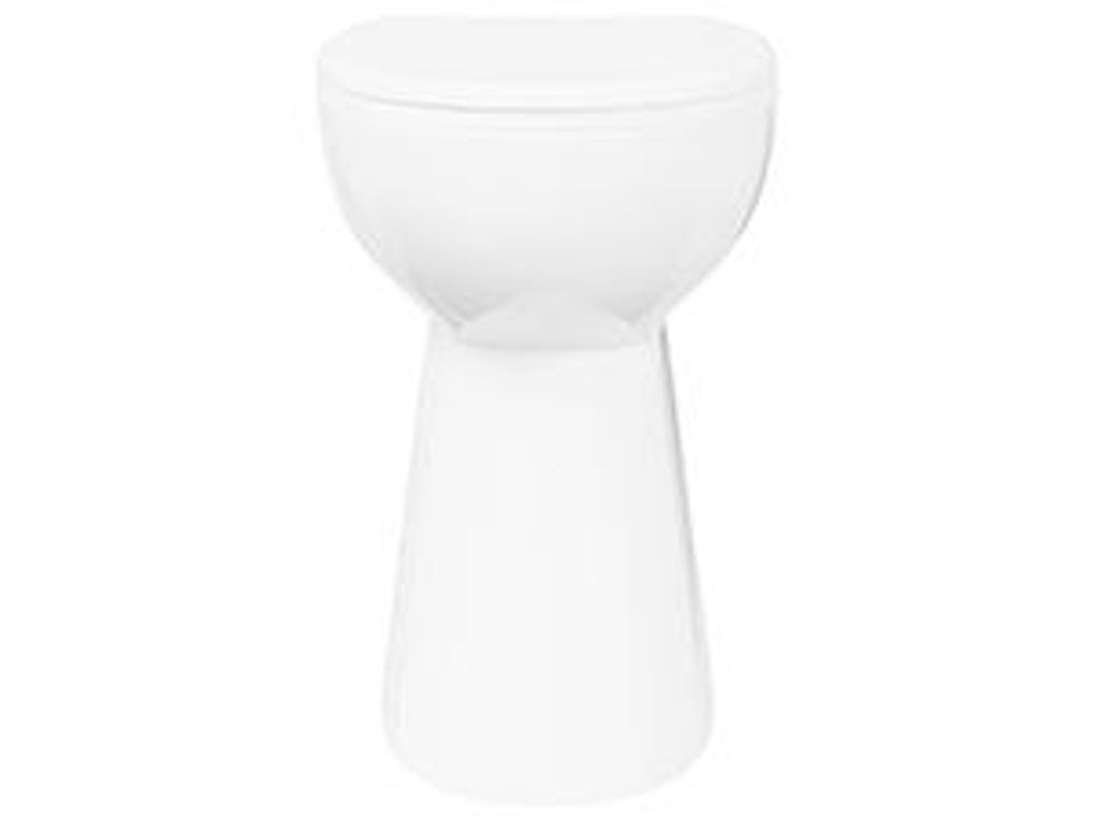 vidaXL WC senza brida 7 cm altezza extra soft-close in Vetroceramica Bianco