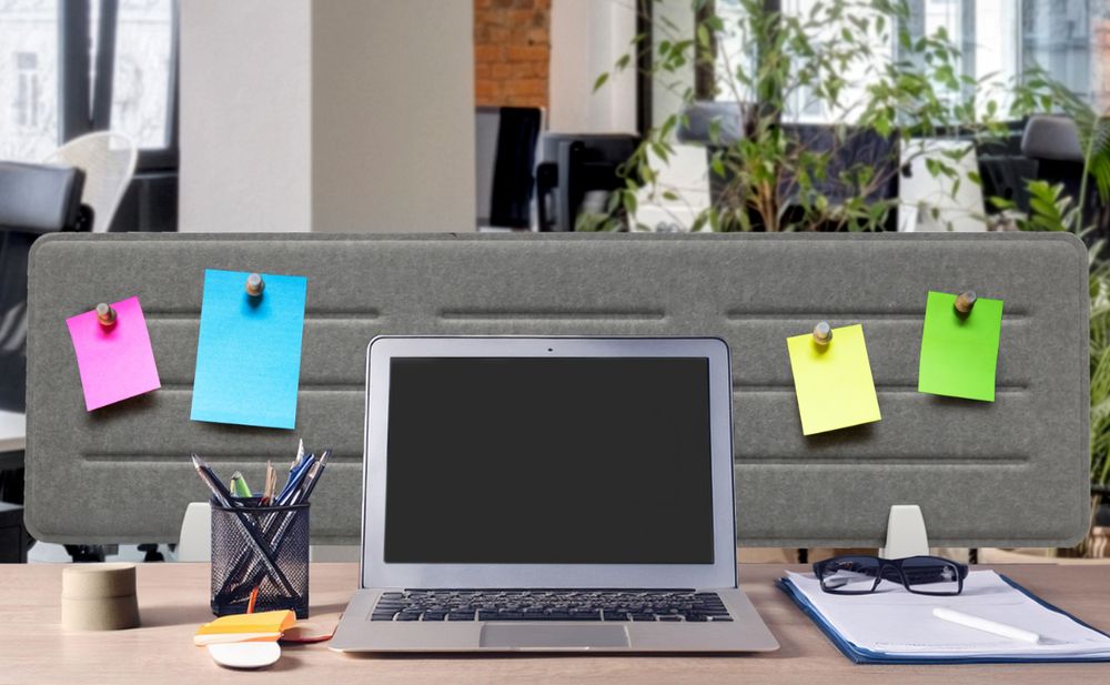 Büro Office Schreibtischtrennwand Sichtschutz Arbeitszimmer Bürozubehör Trennwand Akustikschutz